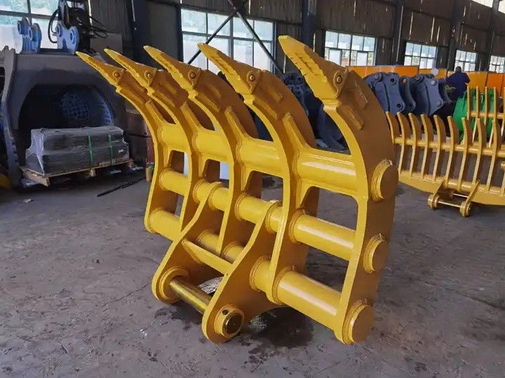 1000mm- 2400mm Excavador Raiz Rake 1-80T Raiz Rake Para Mini Excavador
