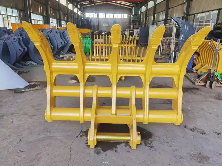 1000mm- 2400mm Excavador Raiz Rake 1-80T Raiz Rake Para Mini Excavador