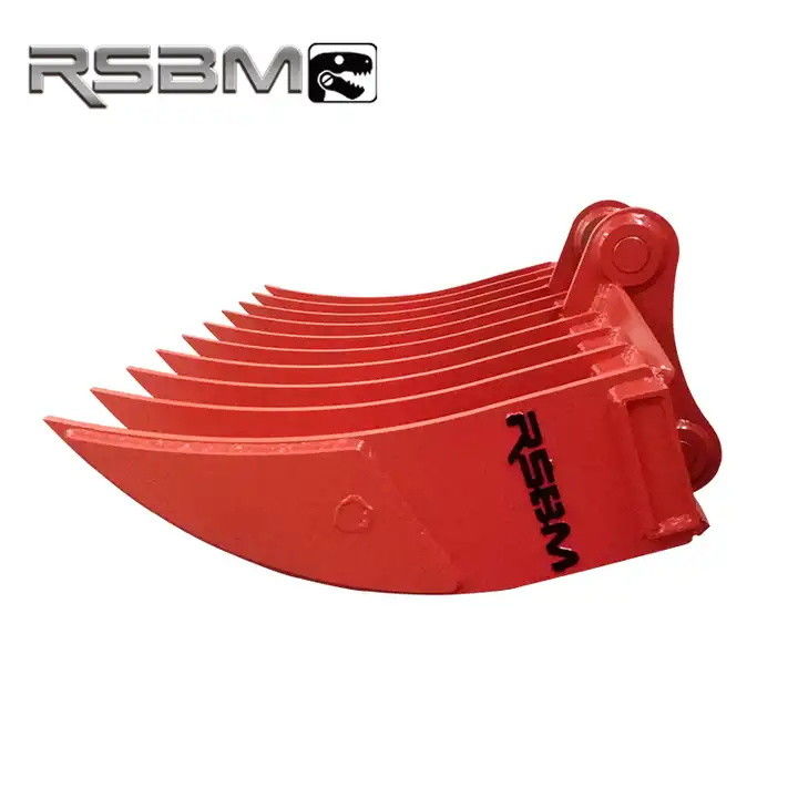 Q345B Raquete de raiz de escavadeira Raquete de raiz de trabalho pesado para grandes trabalhos de limpeza de terras