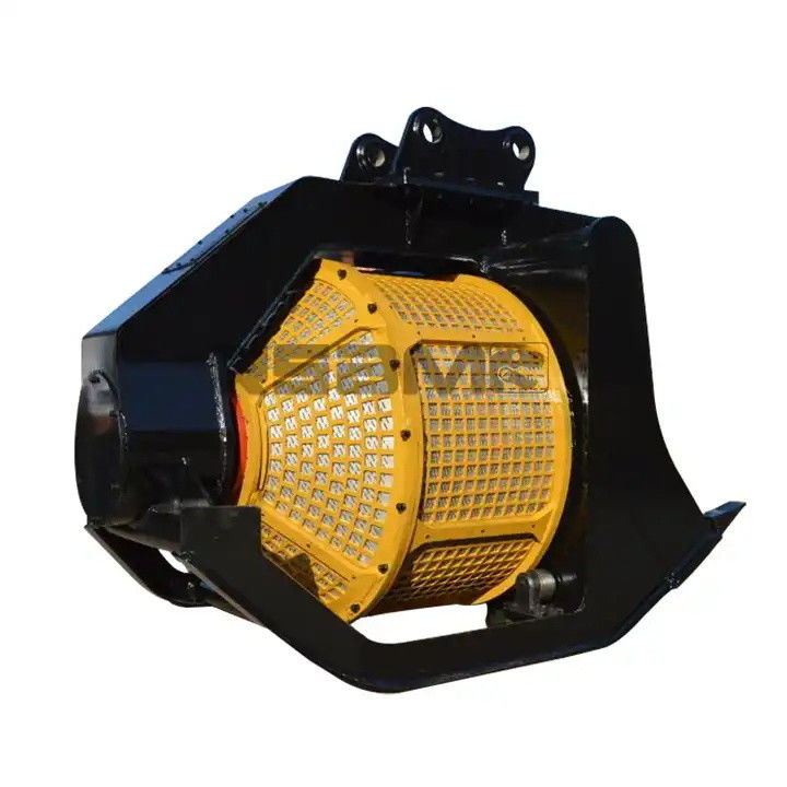 Capacidade 0,8-3,6m3 Balde de filtragem rotativo para escavadeira de 1 a 50 toneladas