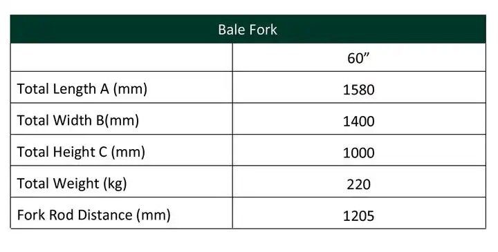 Forquilhas de baleias para 1-60T