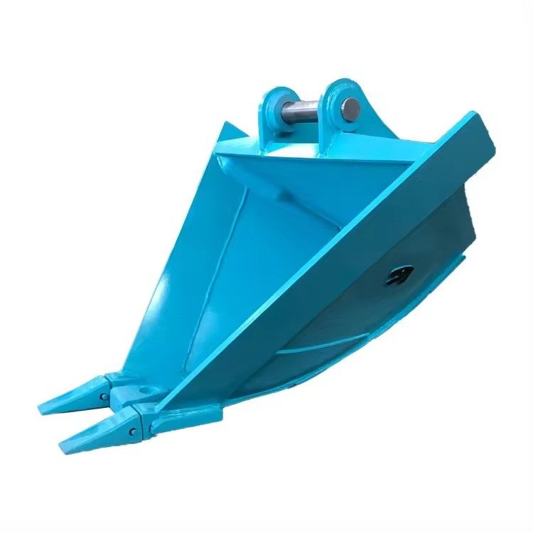 Backhoe de tamanho aplicado com balde para maior facilidade operacional e produtividade no local