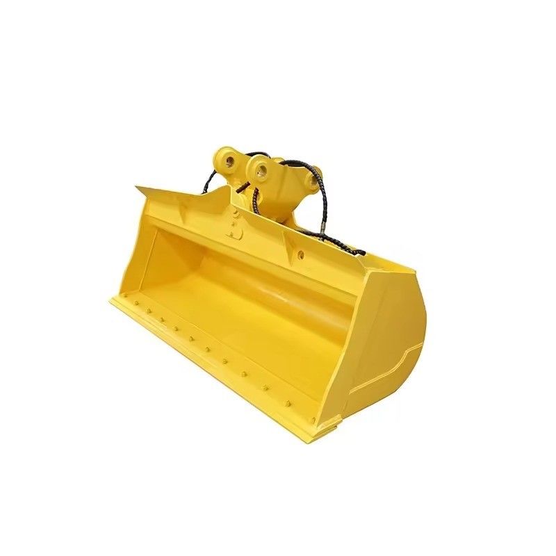 A lâmina auxiliar adota 30MnB NM360/400 Excavator Mud Bucket para o corte de inclinação