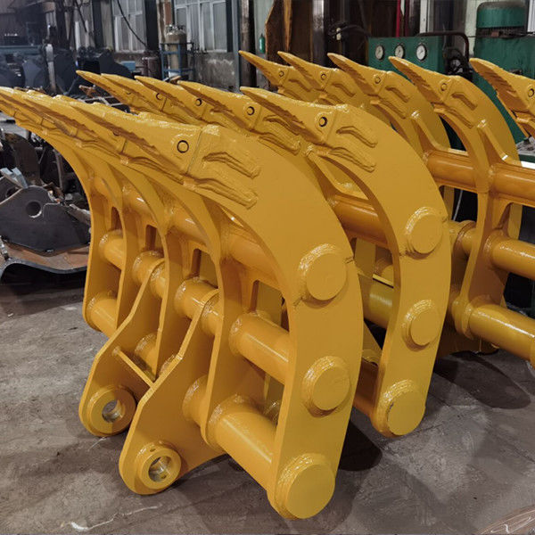 1200mm-2400mm Largura Excavadora Raiz Rake 6-12 Dentes para limpeza de raízes