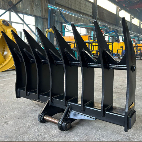 6-12 Excavadora de Dentes Rake de raiz para transporte terrestre para os Estados Unidos contíguos